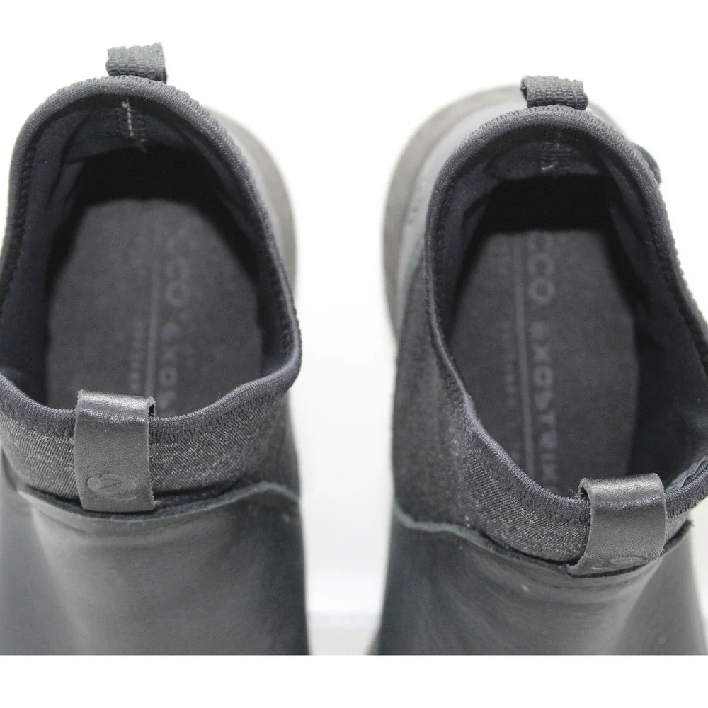 ECCO Exostrike Gore-Tex‎ Yak Leather Boots Black/Dark Shadow Waterproof Womens 6